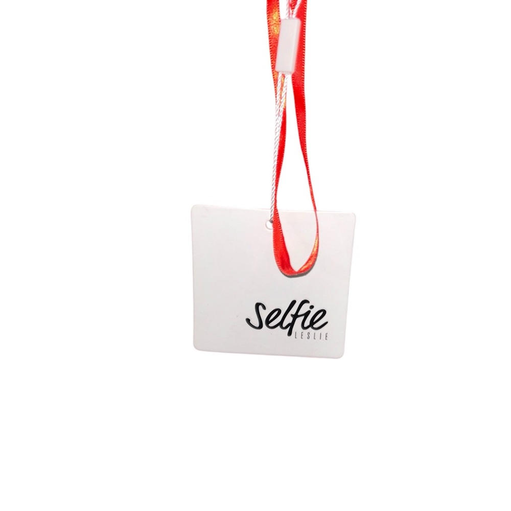 Selfie Leslie Red Mini Dress Women’s Small NWT - Picture 7 of 8